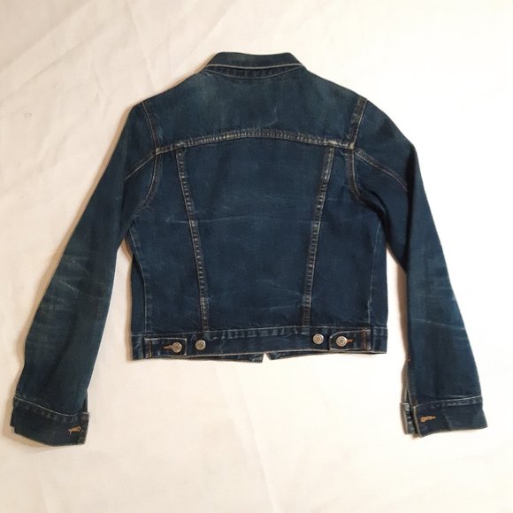 Denim Jean Cotton Long Sleeve 90's Grunge Jacket Top Vintage EUC Medium - Picture 12 of 13